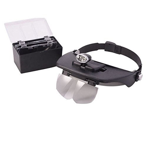 2-IN-1 Professional Illuminated Head Magnifier W/ Head Strap